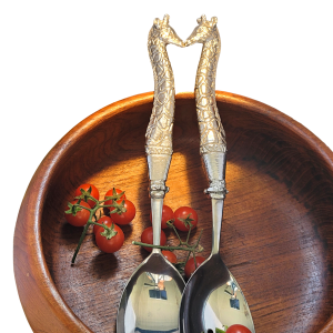 Solid Pewter Salad Servers
