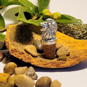 Pewter - Lion Bottlestopper f